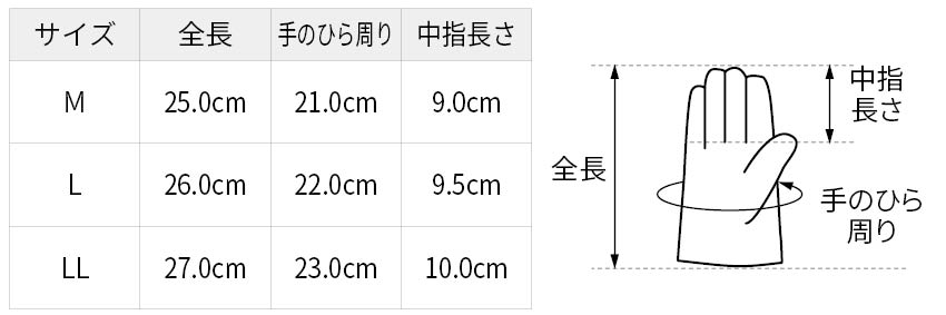 サイズ表