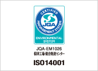 ロゴ：JQA-EM1026 柳津工場・総合物流センター ISO14001