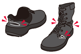 安全靴・プロスニーカーのチェックポイント | 働く方々の手と足を守る 